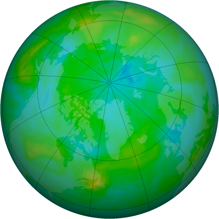 Arctic ozone map for 12 September 1979